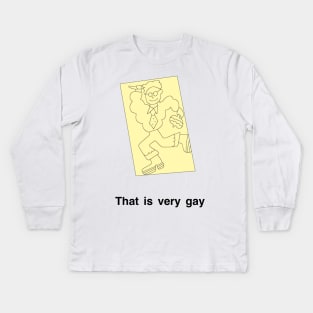 Peep Show Very gay note Kids Long Sleeve T-Shirt